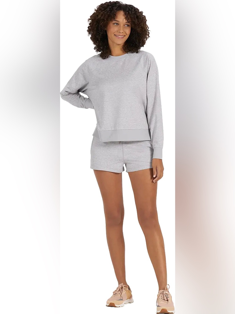 Vuori Halo Performance Short 2.0 Pale Grey Heather Size Medium - Picture 10 of 11